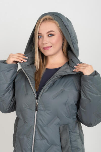 Пальто єврозима "Манія" морська-хвиля