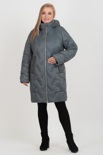 Пальто єврозима "Манія" морська-хвиля