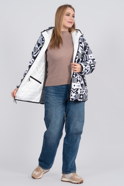 Двостороння куртка "Мелроуз" молоко