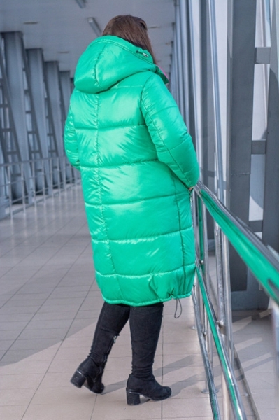 Зимова куртка великих розмірів "Агнес" зелена