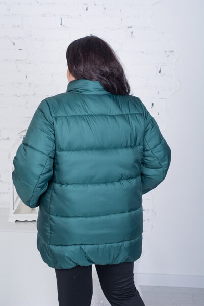 Зимова куртка великих розмірів "Дейнека" зелена
