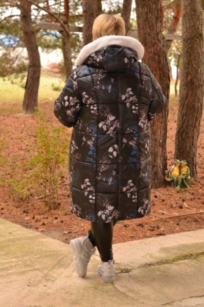 Зимове пальто великих розмірів "Каролін" А1