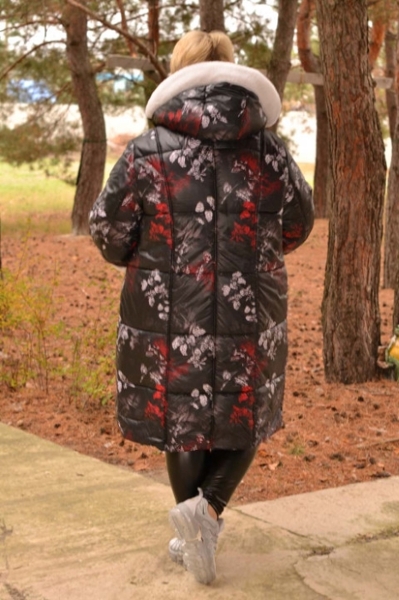 Зимове пальто великих розмірів "Каролін" А2