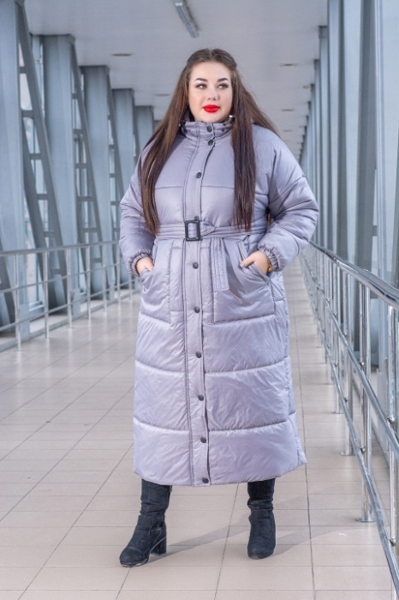 Зимове пальто "Тонус" сіре