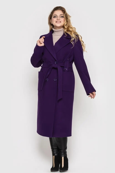 Пальто "Лайла" фіолетове