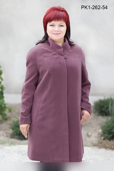 Пальто "Модена" фіолетове
