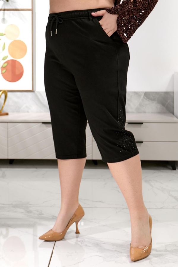 Джинсові капрі "Каприз" чорні