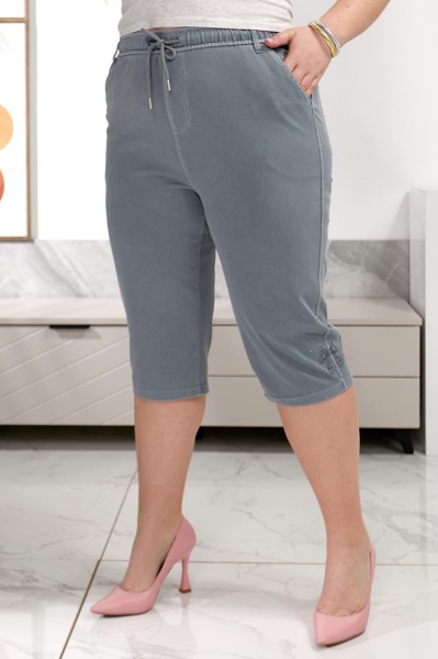 Джинсові капрі "Каприз" сірі