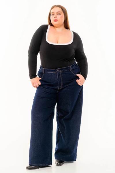 Джинси-палаццо "Наталія" темно-сині