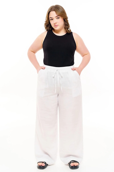 Штани з мусліну "Діоніс" білі