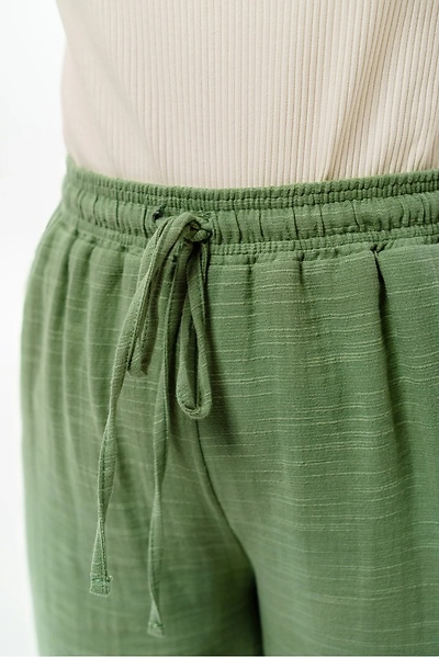 Штани з мусліну "Діоніс" оливка