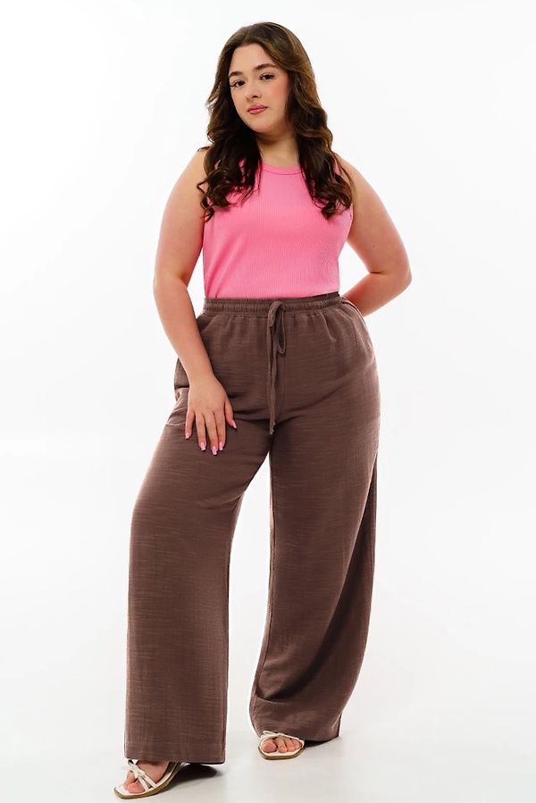 Штани з мусліну "Діоніс" шоколад