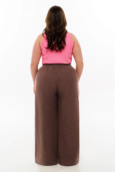 Штани з мусліну "Діоніс" шоколад