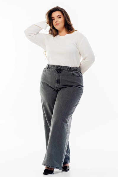 Джинси-палаццо "Нона" сірі