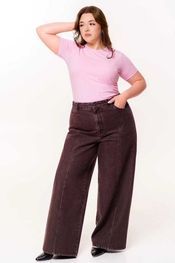 Джинси-палаццо "Туна" шоколад