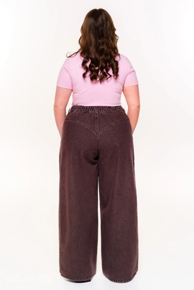 Джинси-палаццо "Туна" шоколад