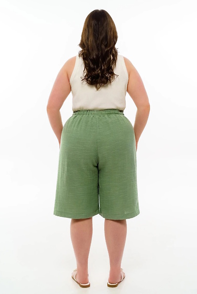 Шорти з мусліну "Візит" оливка