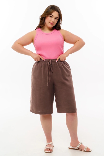 Шорти з мусліну "Візит" шоколад