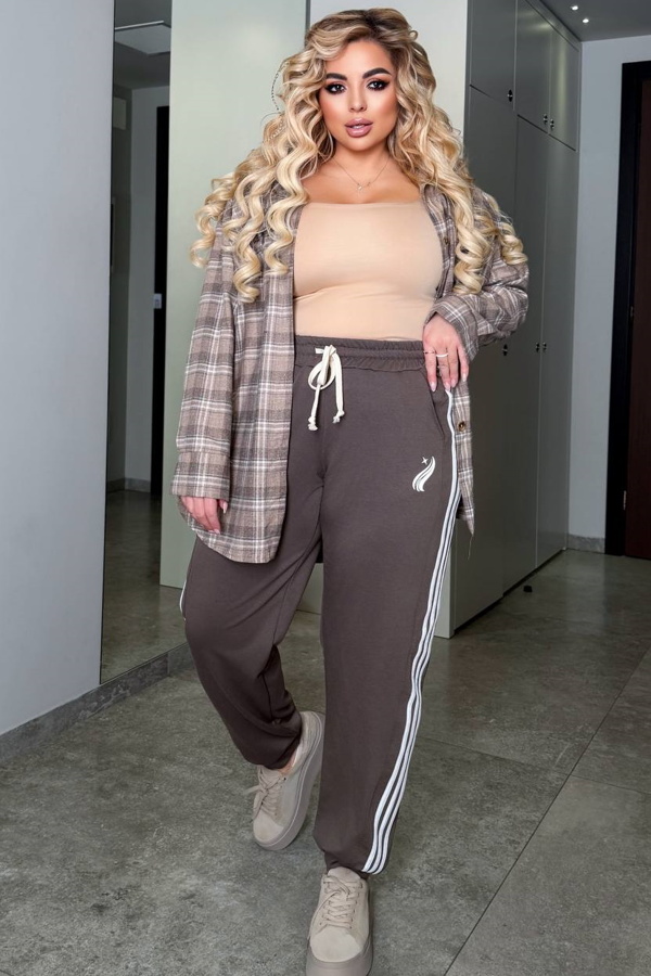 Спортивні штани "Сінтія" мокко