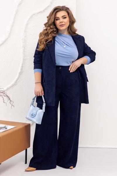 Брюки "Стефані" темно-сині