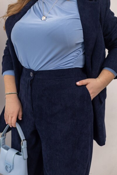 Брюки "Стефані" темно-сині