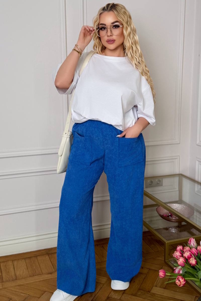 Штани-палаццо "Брейн" сині