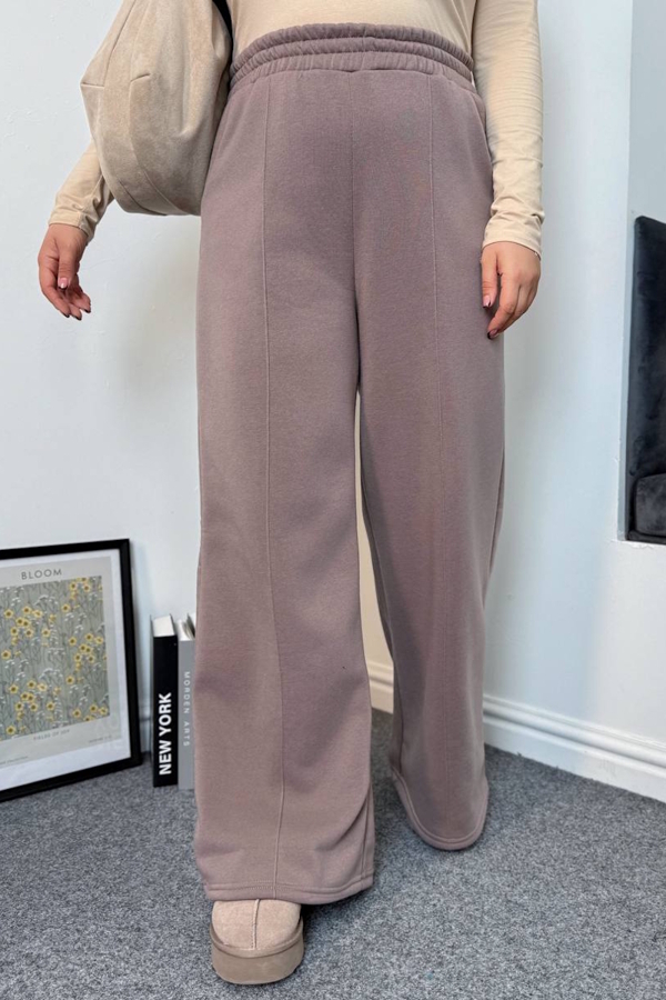 Теплі штани-палаццо "Навая" мокко