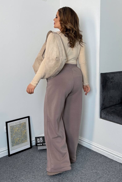 Теплі штани-палаццо "Навая" мокко