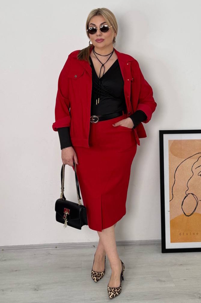 Спідниця "Вольяж" червона