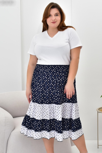 Літня спідниця "Євгенія" синя