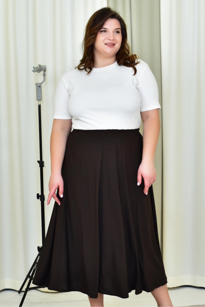 Літня спідниця "Георгіна" шоколад