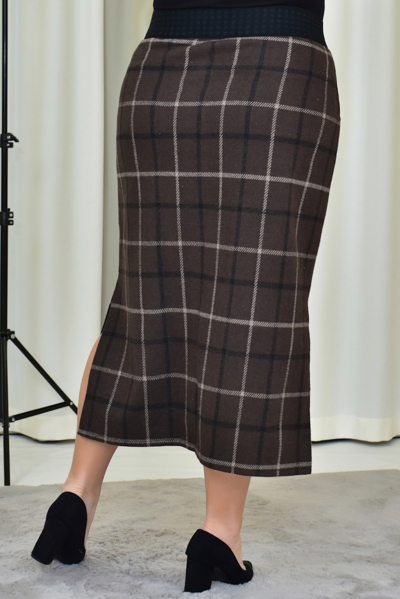 Тепла спідниця "Папая" шоколад