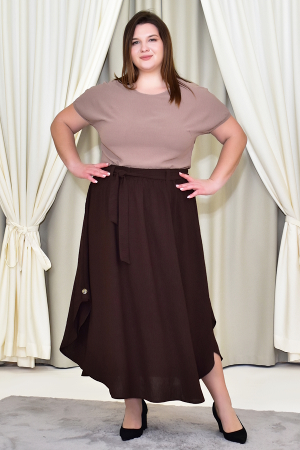 Літня спідниця "Таїсія" шоколад
