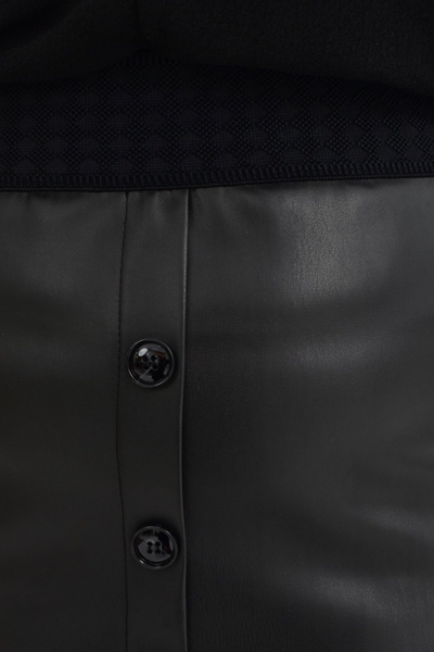 Тепла спідниця з екошкіри "Лізі"