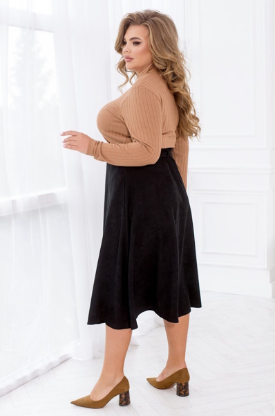 Спідниця з вельвету "Гранола" чорна