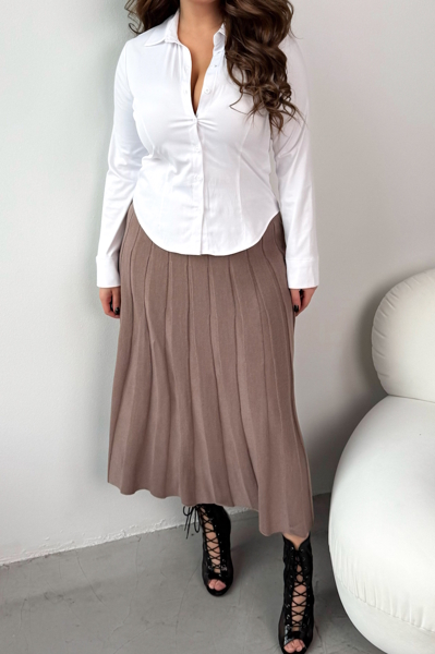 В'язана спідниця "Габі" мокко