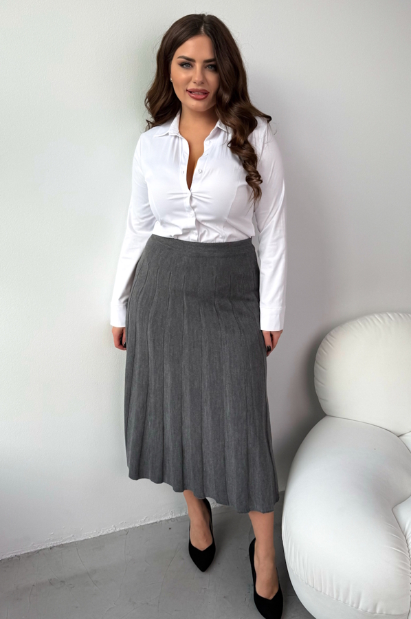 В'язана спідниця "Габі" сіра