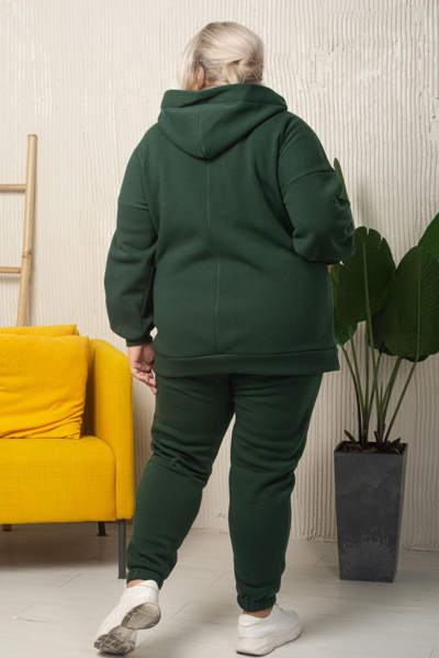 Теплий спортивний костюм "Регіна" зелений