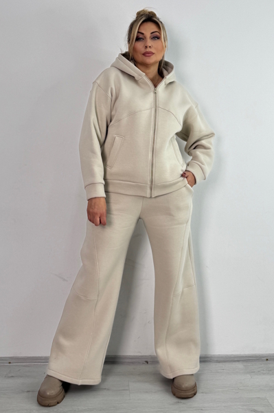 Теплий костюм "Валенсія" бежевий