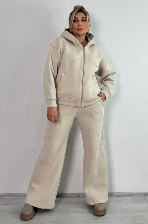 Теплий костюм "Валенсія" бежевий