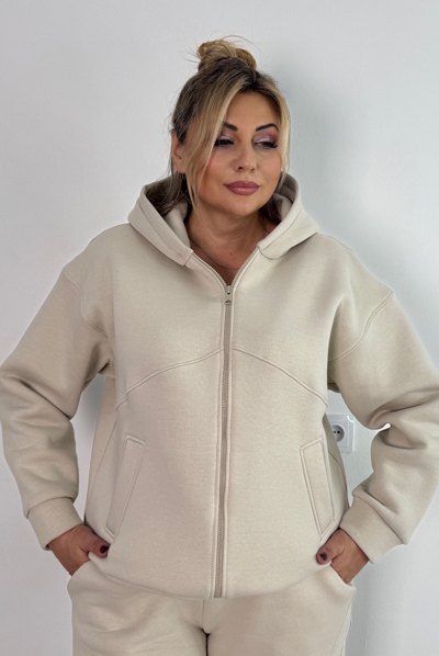 Теплий костюм "Валенсія" бежевий