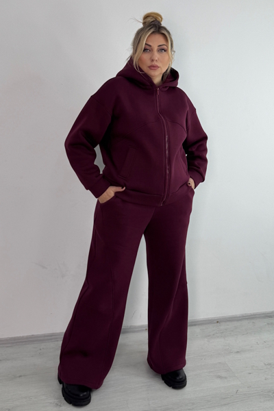 Теплий костюм "Валенсія" бордо