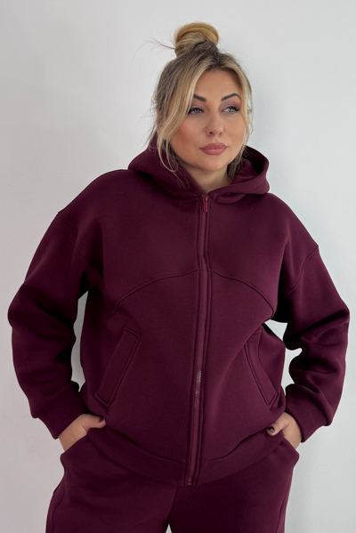 Теплий костюм "Валенсія" бордо
