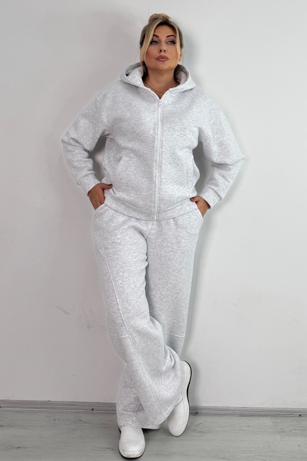 Теплий костюм "Валенсія" сірий