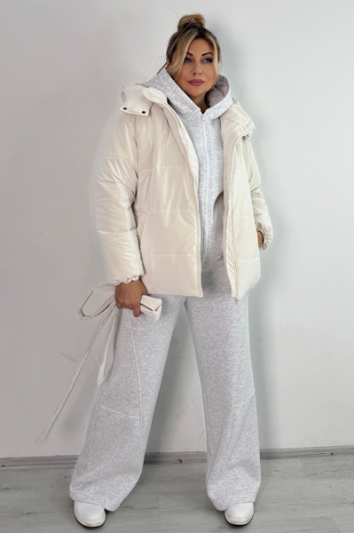 Теплий костюм "Валенсія" сірий