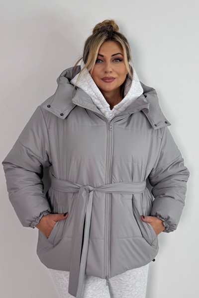 Теплий костюм "Валенсія" сірий