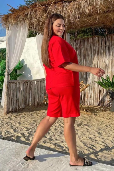 Літній спортивний костюм "Лінда" червоний