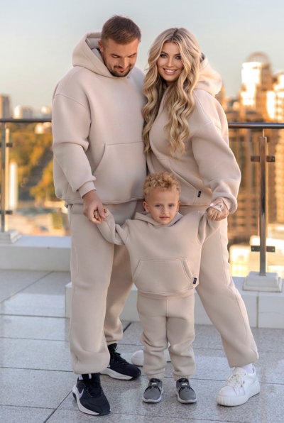 Жіночий теплий костюм "Вейл" бежевий