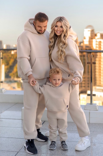 Дитячий теплий костюм "Віго" бежевий