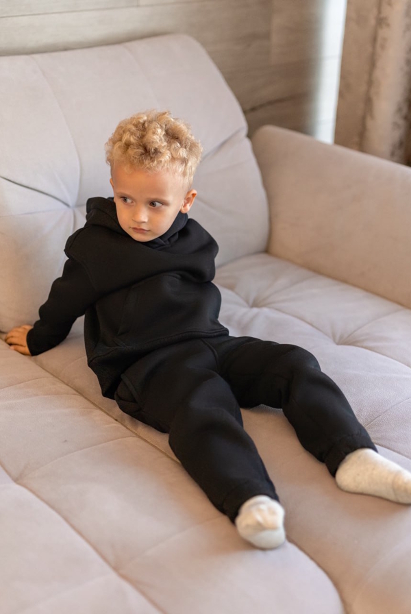 Дитячий теплий костюм "Віго" чорний